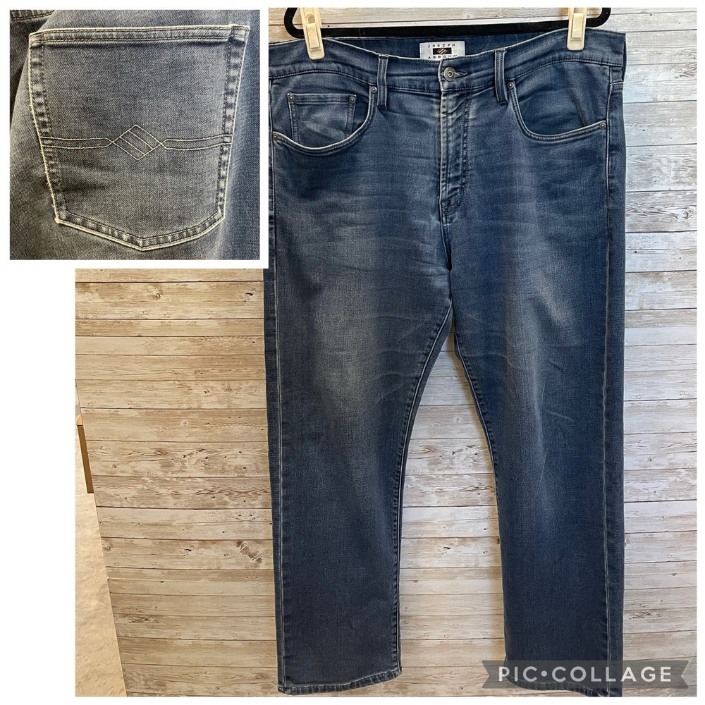 Joseph Abboud Mens 36x29 Jeans‎ Classic Fit Medium Wash Denim 5 Pocket Soft READ